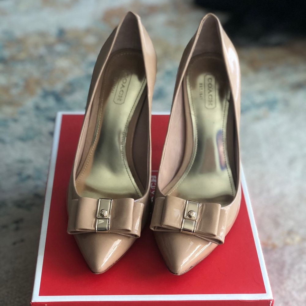 Coach nude heels